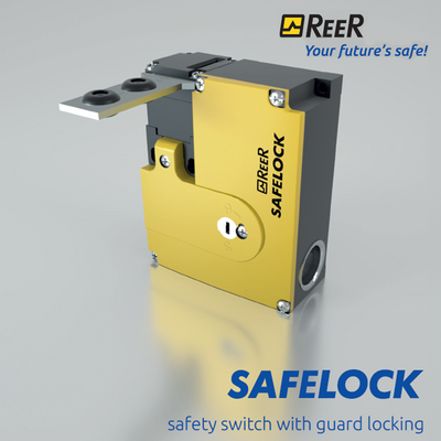 1290104 REER SAFETY INTERLOCK, ELECTRICAL RETENTION, PLASTIC ACT. HEAD (2 NC, FEEDBACK 1 NC)(SLK-E-P-2NC-24)